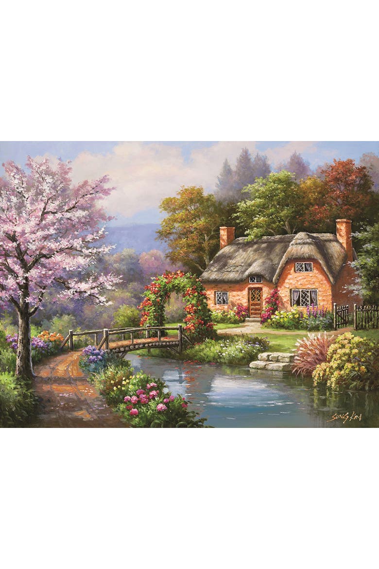 Spring Creek Cottage 500 piece Jigsaw Puzzle for Adults, Alternate, color, Multicolor