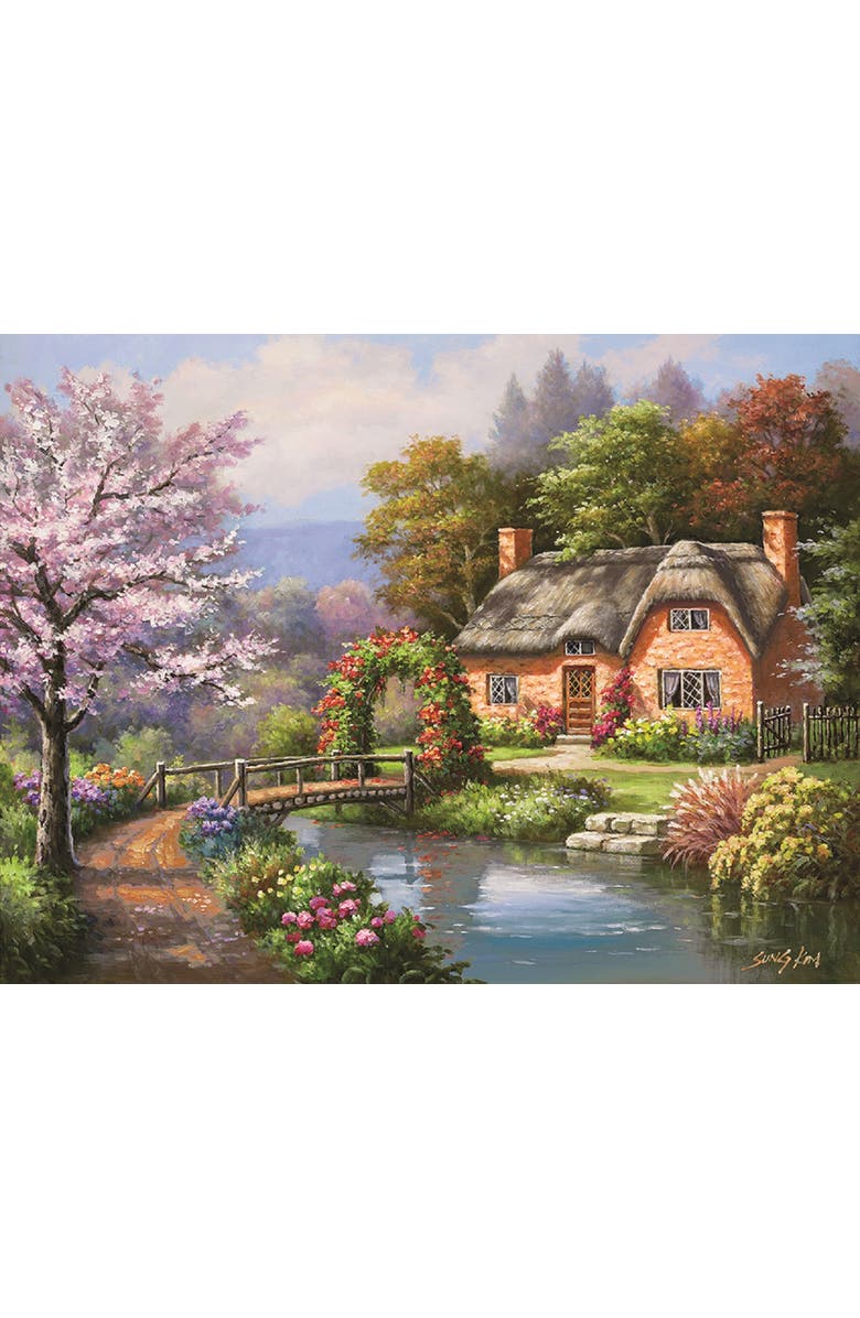 Sunsout Spring Creek Cottage 500 piece Jigsaw Puzzle for Adults, Alternate, color, Multicolor