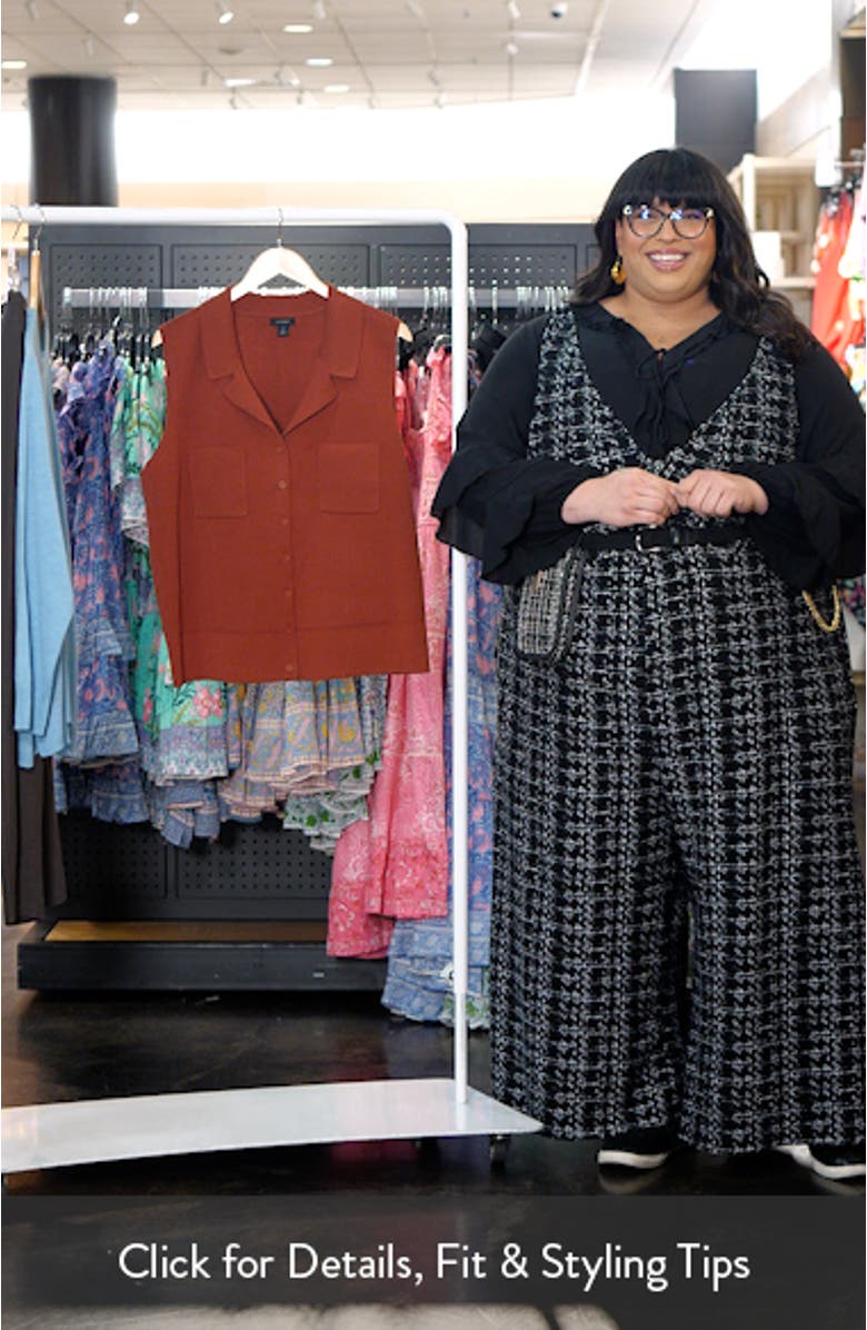 Notched Collar Sweater Vest, sales video thumbnail