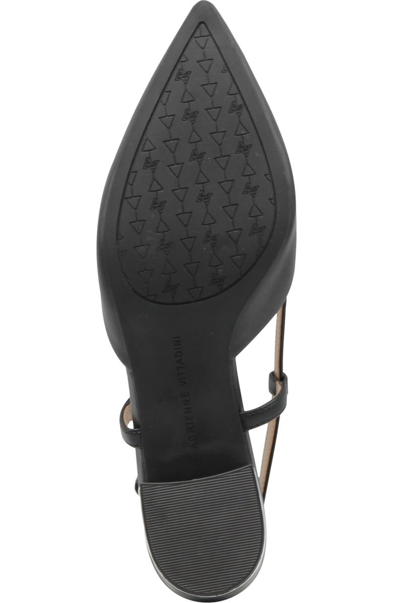 Adrienne Vittadini Gristo Slingback Pump, Alternate, color, Black Smooth