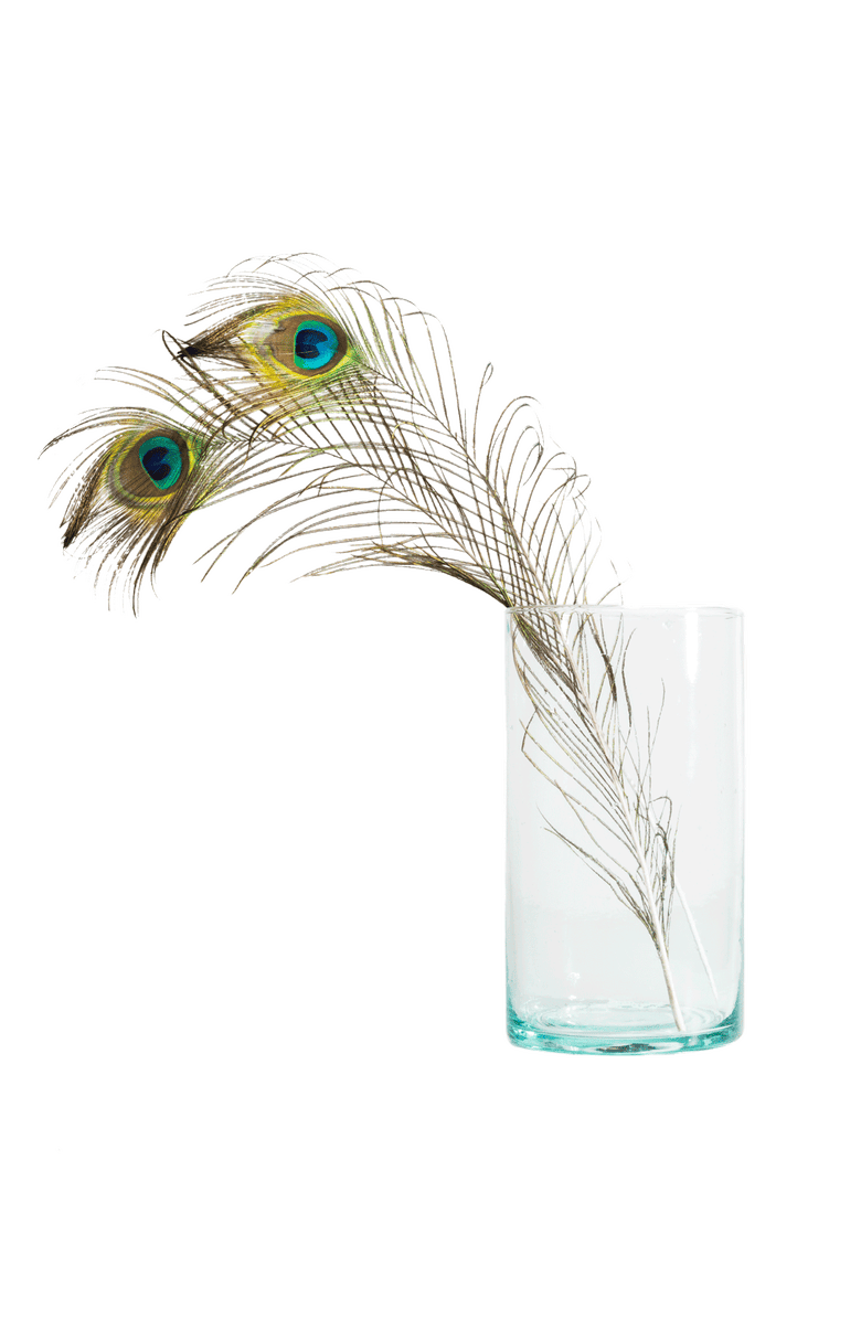 Une Vie Nomade Kade Recycled Glass Hurricanes, Alternate, color, Clear - Large