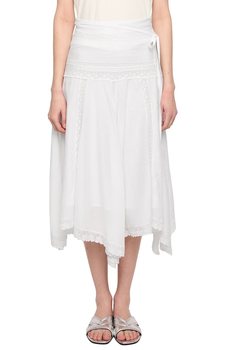 Zadig & Voltaire Jetro Lace Midi Skirt, Main, color, Judo
