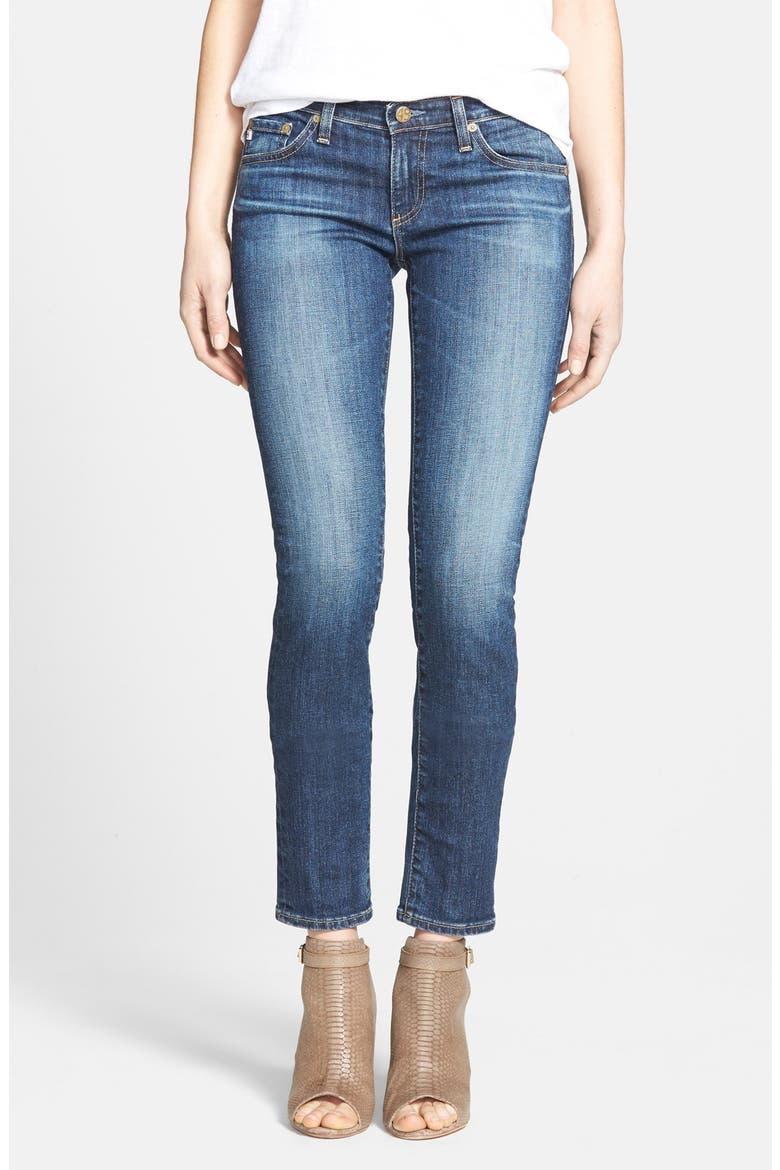 'The Stilt' Cigarette Leg Stretch Jeans (Nordstrom Exclusive), Main, color, 11Y INTRIGUE