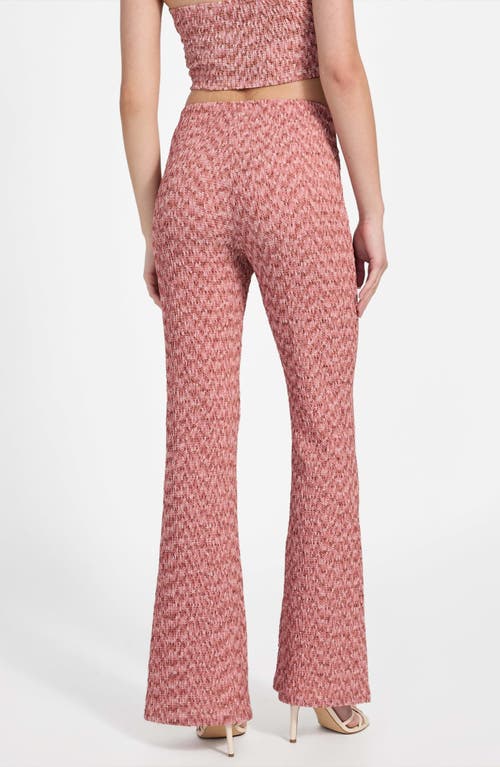 Guess Naleny Seamed Open Stitch Pants In Pink