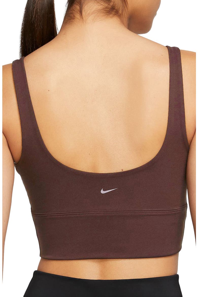 Alate Solo Dri-FIT Longline Sports Bra, Alternate, color, EARTH/ WHITE