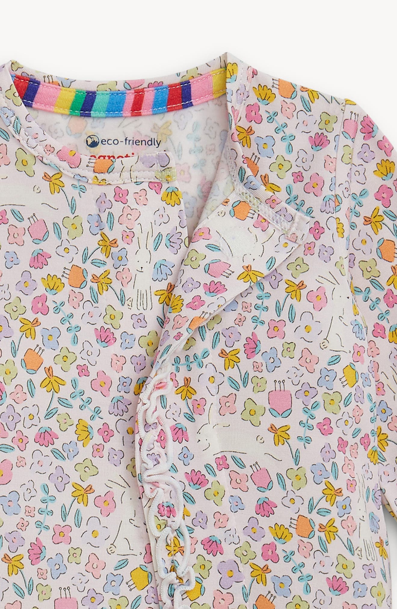 Magnetic Me Bunny Blossom Magnetic Convertible Footie | Nordstromrack