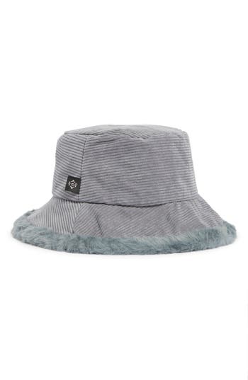 Nanette Lepore Corduroy Bucket Hat In Gray