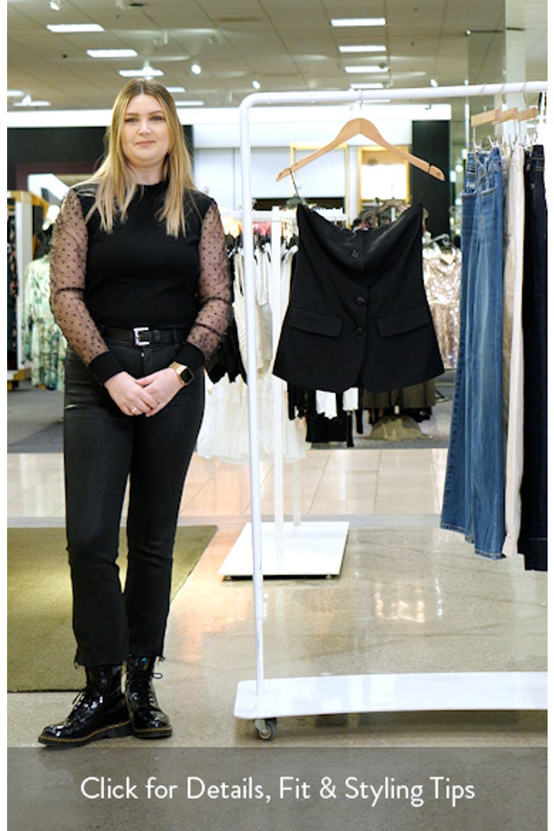 Emerald Strapless Button-Up Top video
