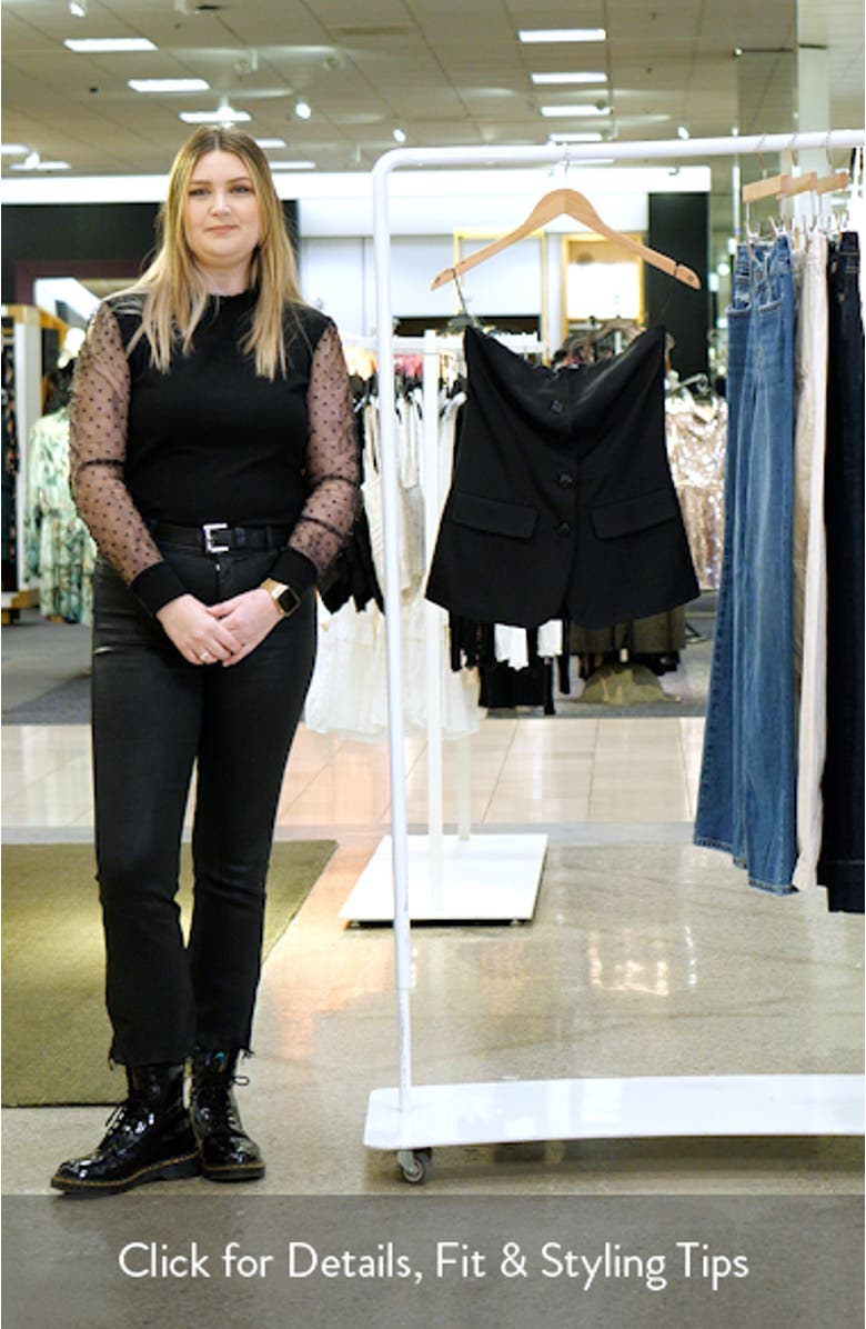 Emerald Strapless Button-Up Top, sales video thumbnail