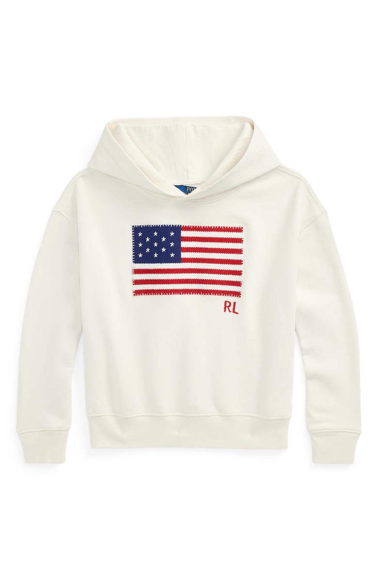 Polo Ralph Lauren Kids' Flag Hoodie, Main, color, 