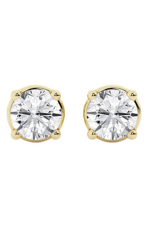 Badgley Mischka Collection Round Cut Lab Created Diamond Stud Earrings In 3 Ctw Yellow Gold