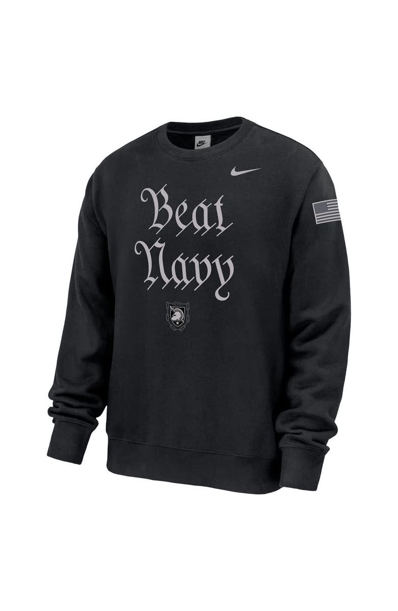 Nike Men's Nike Black Army Black Knights Army 250 Collection Club Fleece Sweatshirt, Alternate, color, Black