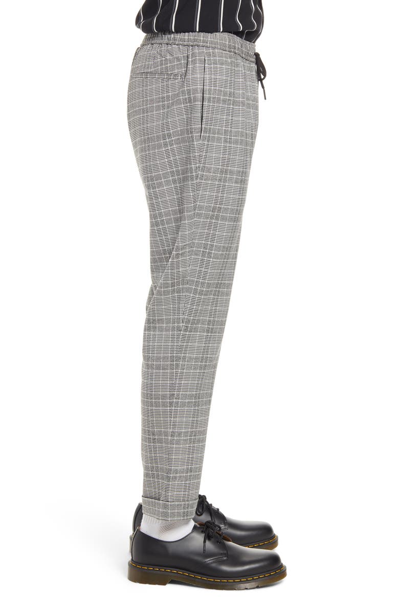 Open Edit Men's E-Waist Plaid Stretch Pants, Alternate, color,