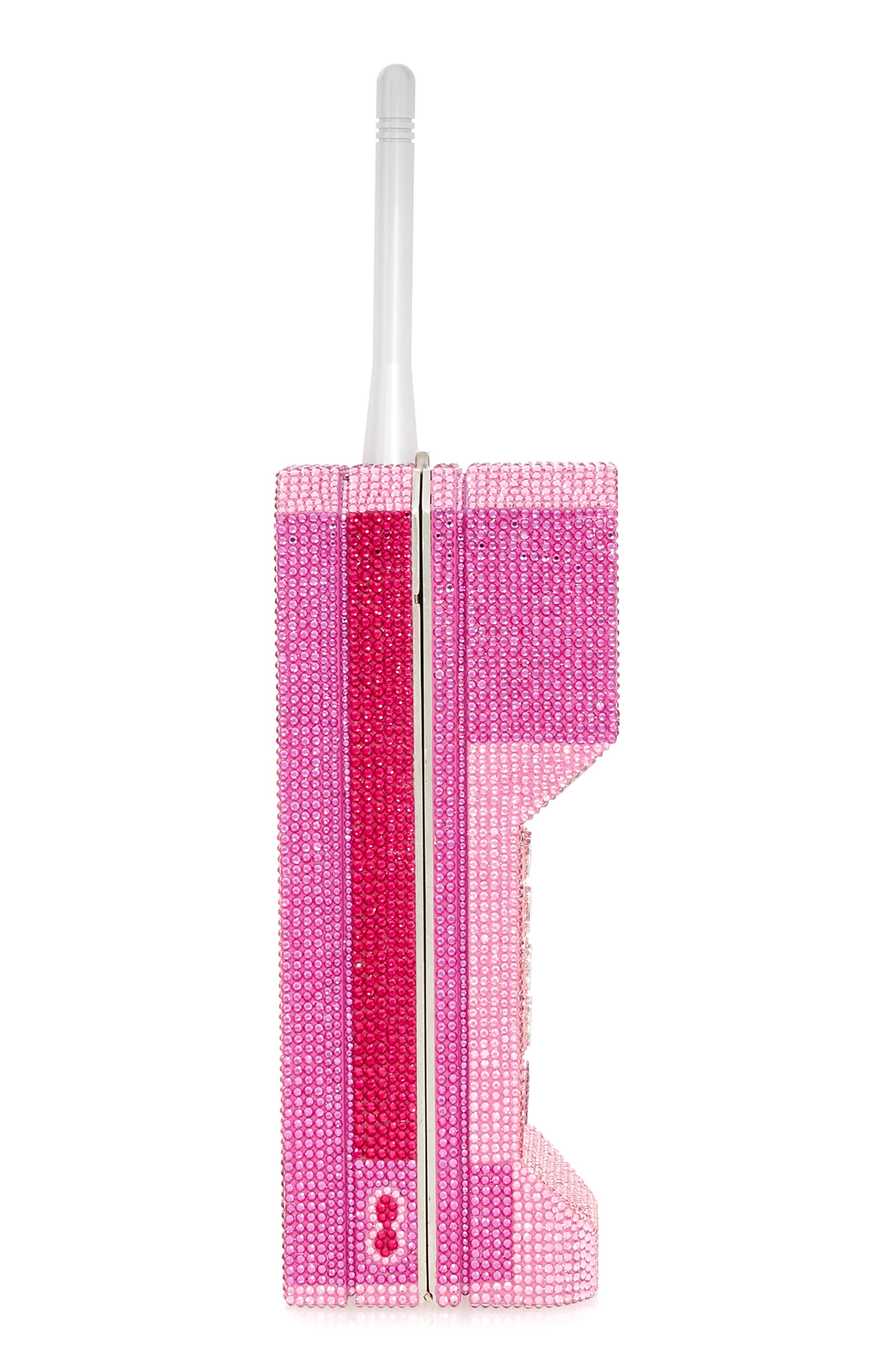 Judith Leiber Brick Cell Phone Crystal Clutch, Alternate, color, 