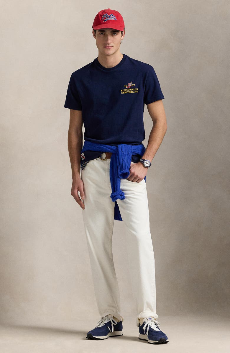 Polo Ralph Lauren 1967 Running Club Embroidered Cotton T-Shirt, Alternate, color, 