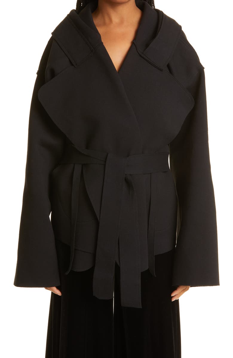Norma Kamali Oversize Hooded Coat, Main, color, 