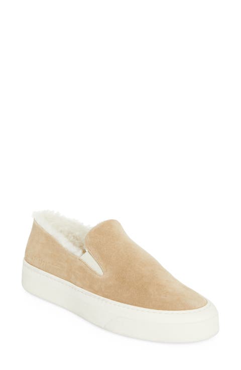 Genuine Shearling Slip-On Sneaker (Women)