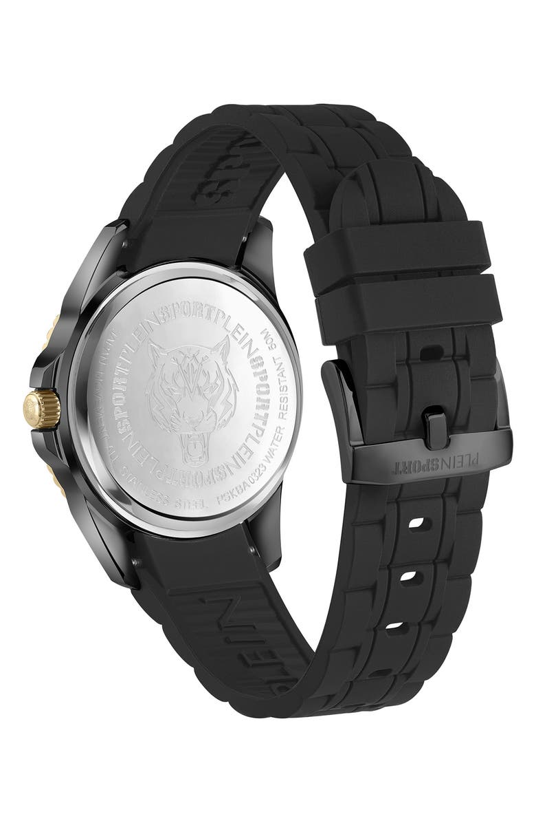 PLEIN SPORT Glam Silicone Strap Watch, 40mm, Alternate, color, 