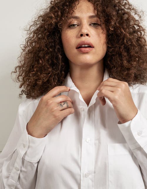 Baacal Long Cotton Shirtdress In White