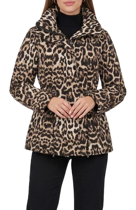 Lightweight Printed Jacket With Concealed Hood