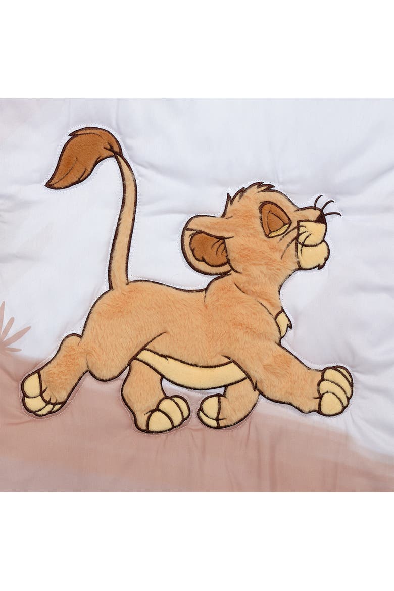Disney Baby Lion King Safari 3-Pc Infant Nursery Crib Bedding Set, Alternate, color, Brown