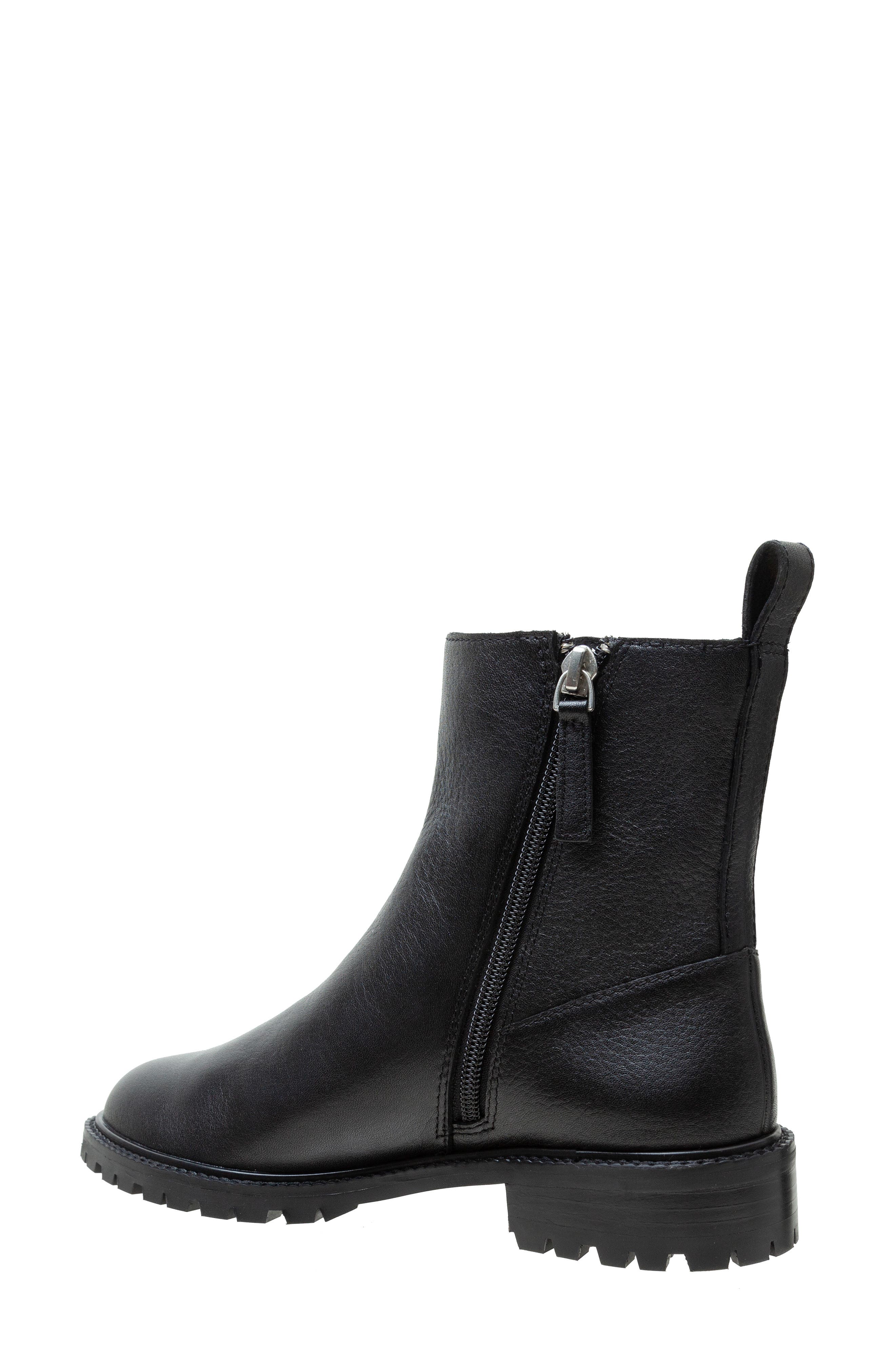 Tessa Lug Bootie, Alternate, color, BLACK