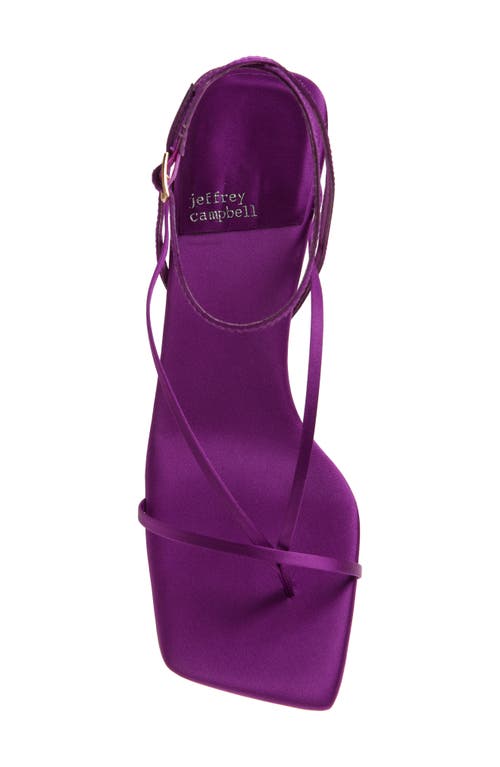 Jeffrey Campbell Fluxx Strappy Dress Sandals In Purple