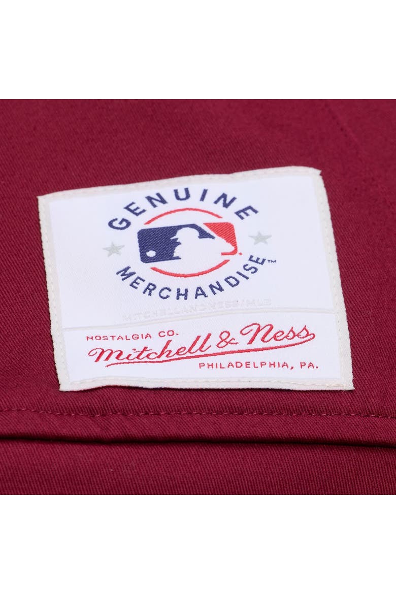 Women's Mitchell & Ness Burgundy Philadelphia Phillies Script Mechanic Cropped Full-Zip Jacket, Alternate, color, Burgundy