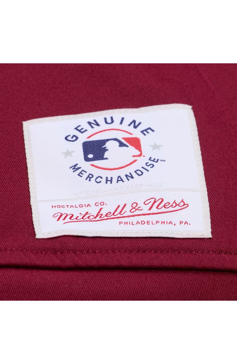 Mitchell & Ness Women's Mitchell & Ness Burgundy Philadelphia Phillies Script Mechanic Cropped Full-Zip Jacket, Alternate, color, Burgundy