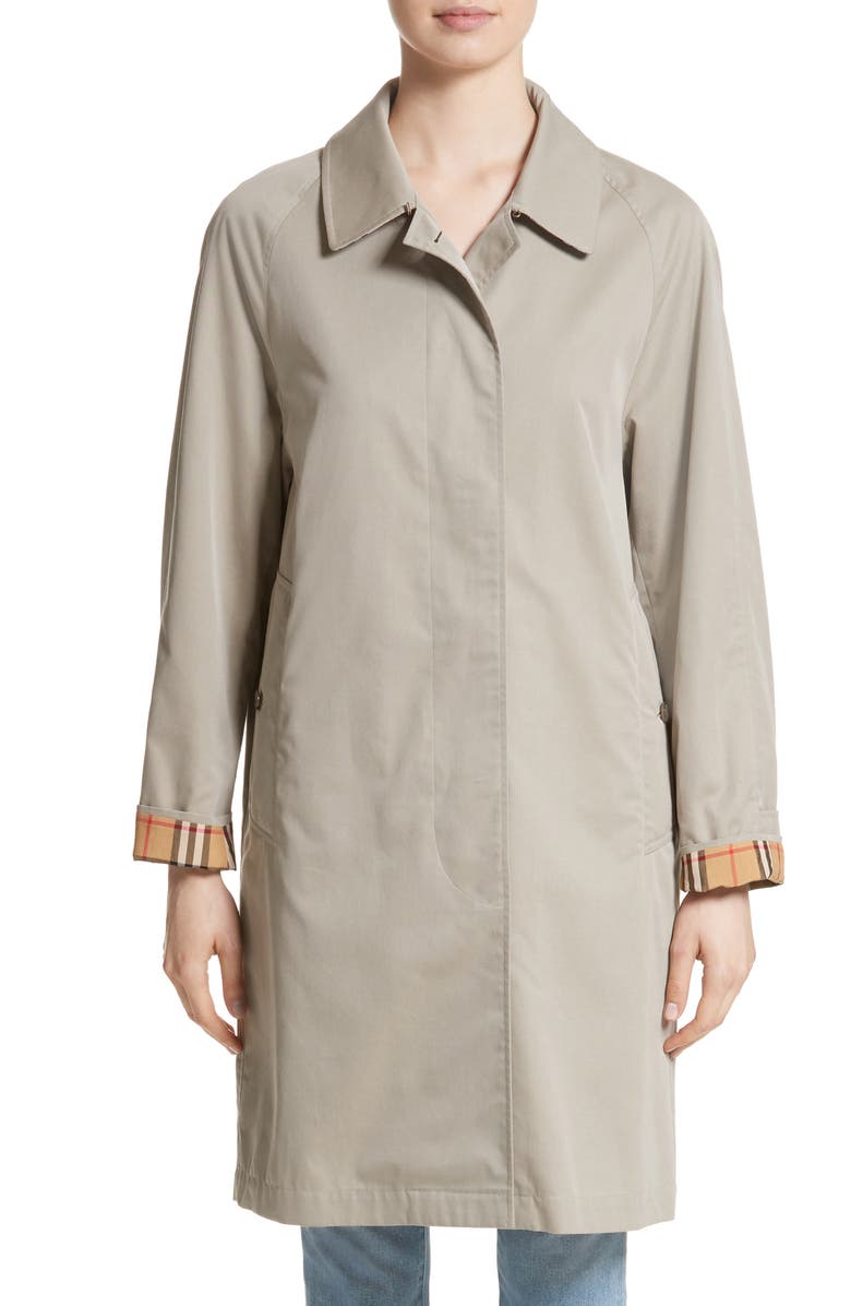 Burberry Camden Cotton Car Coat, Main, color, 