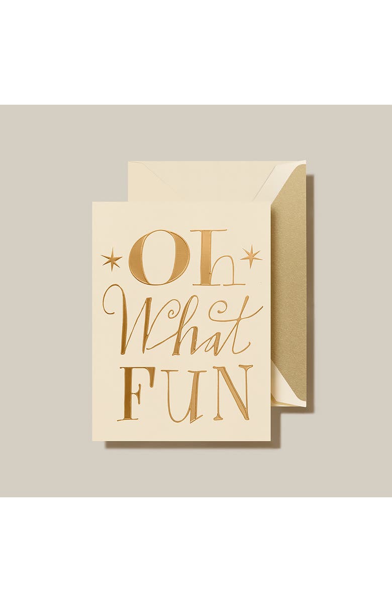 Crane Oh What Fun Set of 10 Greeting Cards, Alternate, color, Ivory