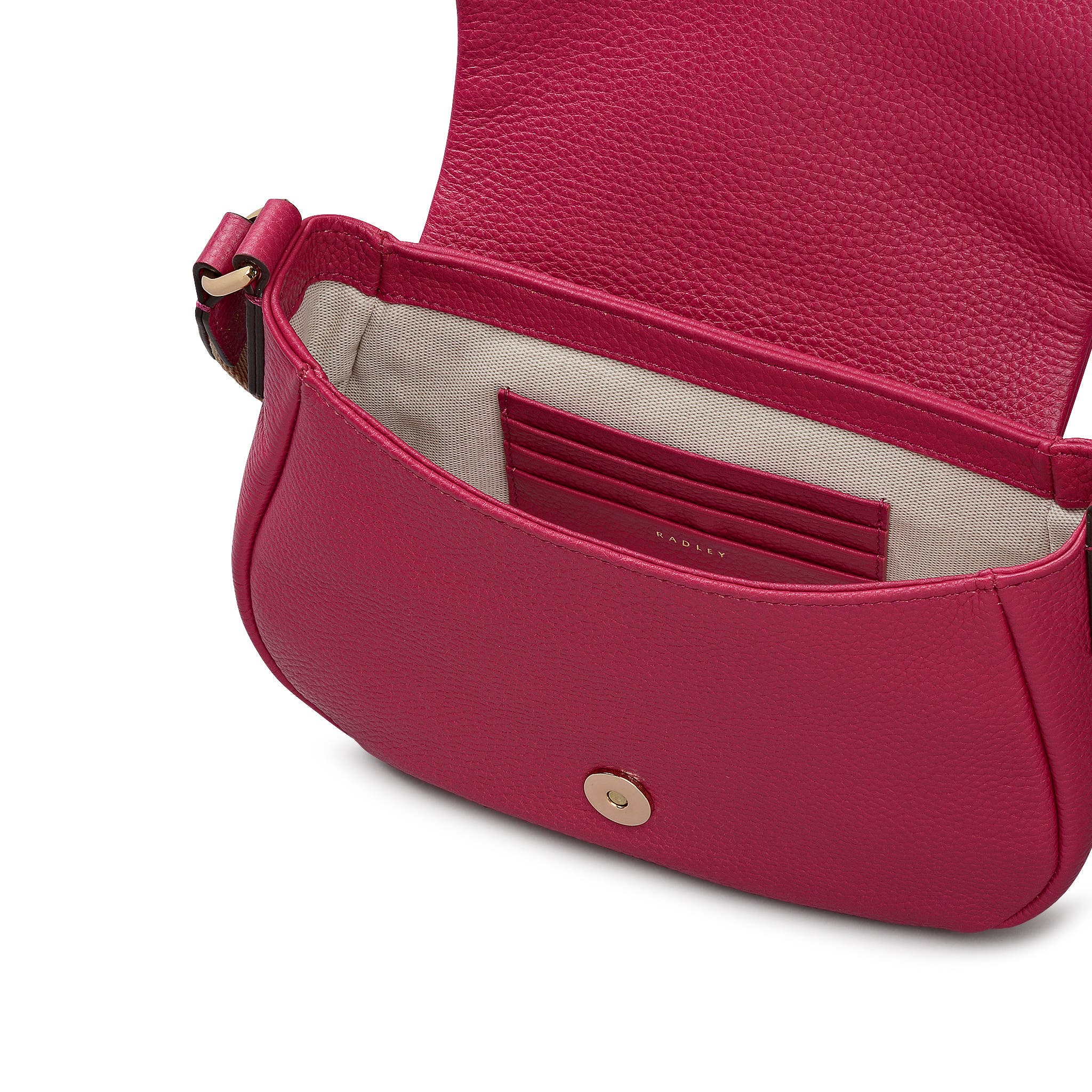 Radley Lulworth Road Mini Flapover Crossbody Bag, Alternate, color, Dark Rose