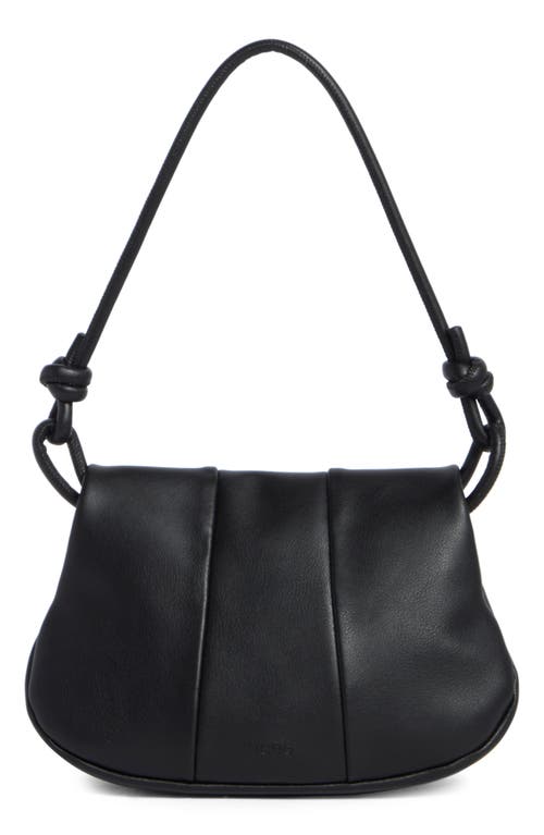 Bcbg Flap Knot Shoulder Bag In Black