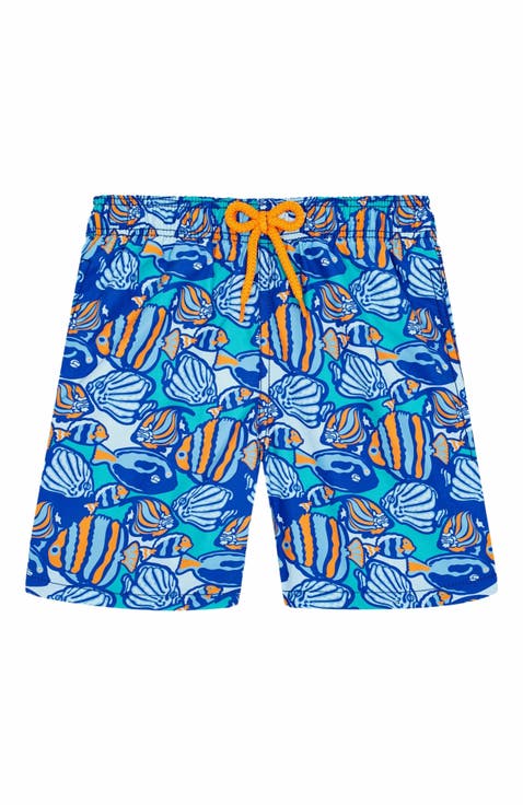 Kids' Fishy Vibes Swim Trunks