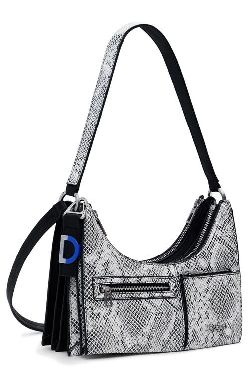 Desigual 2-in-1 Faux Leather Shoulder Bag In Black