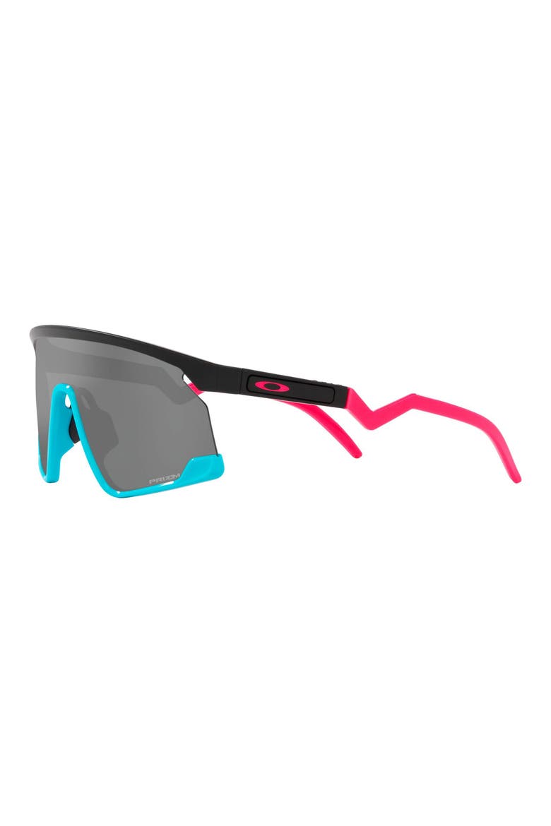 BXTR 39mm Prizm™ Wrap Shield Sunglasses, Alternate, color, BLACK