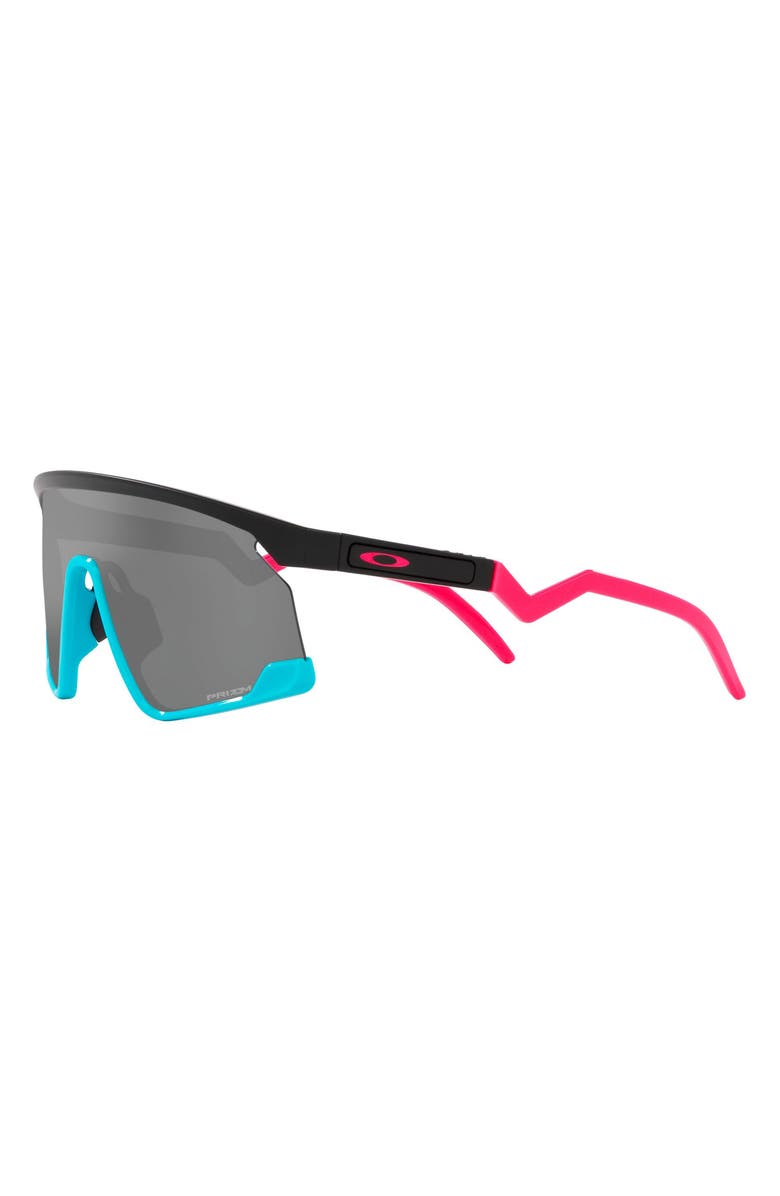 Oakley BXTR 39mm Prizm<sup>™</sup> Wrap Shield Sunglasses, Alternate, color, Black