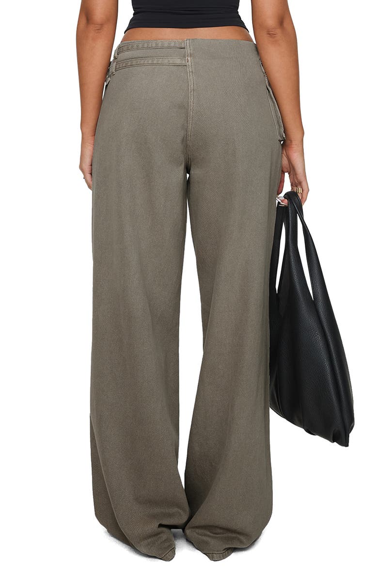 Princess Polly Paltrow Low Rise Wide Leg Cargo Jeans, Alternate, color, 