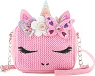 OMG Accessories Kids' Miss Gwen Straw Crossbody Bag