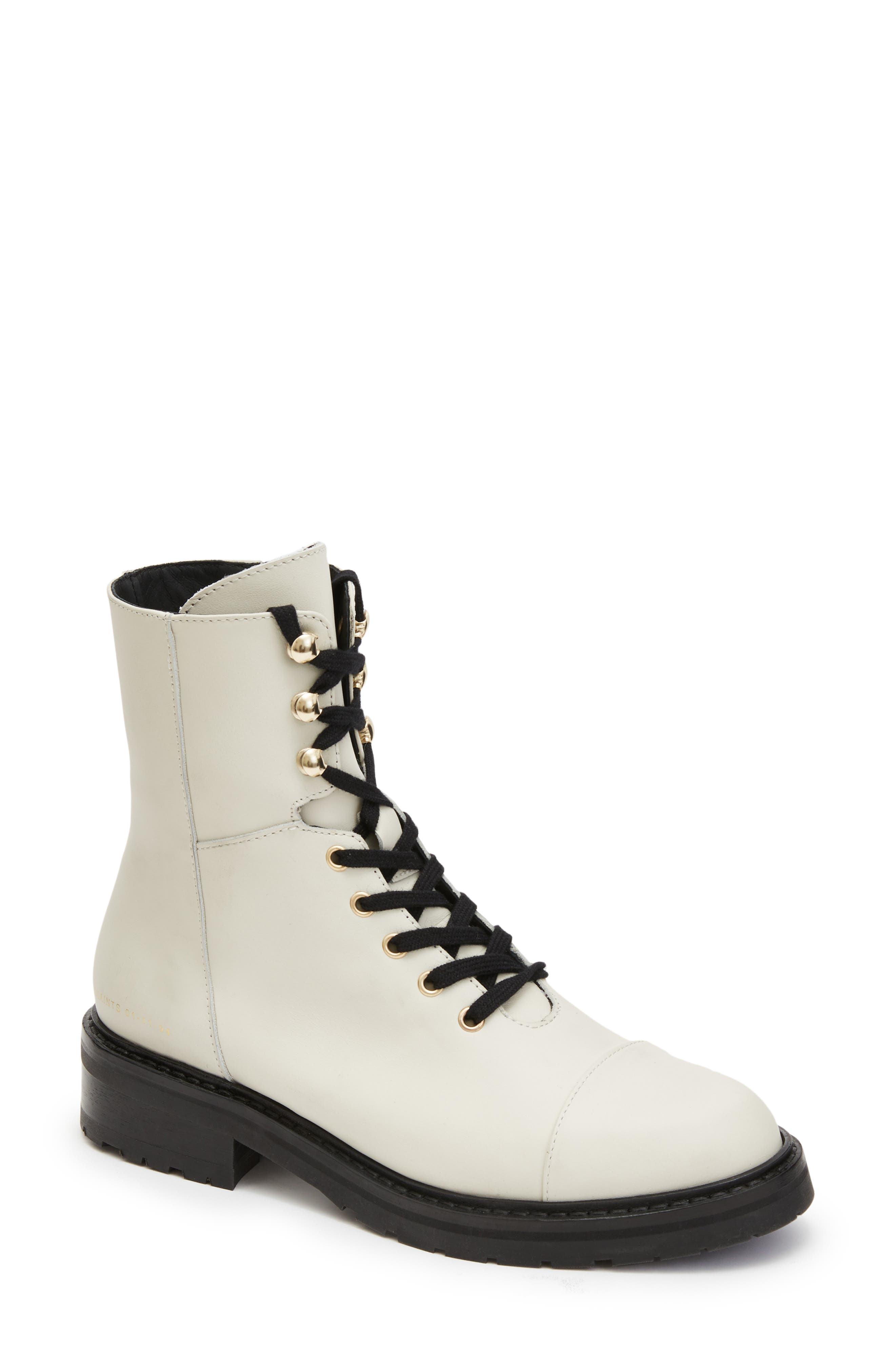 AllSaints Dusty Cap Toe Lug Sole Combat Boot, Main, color, 