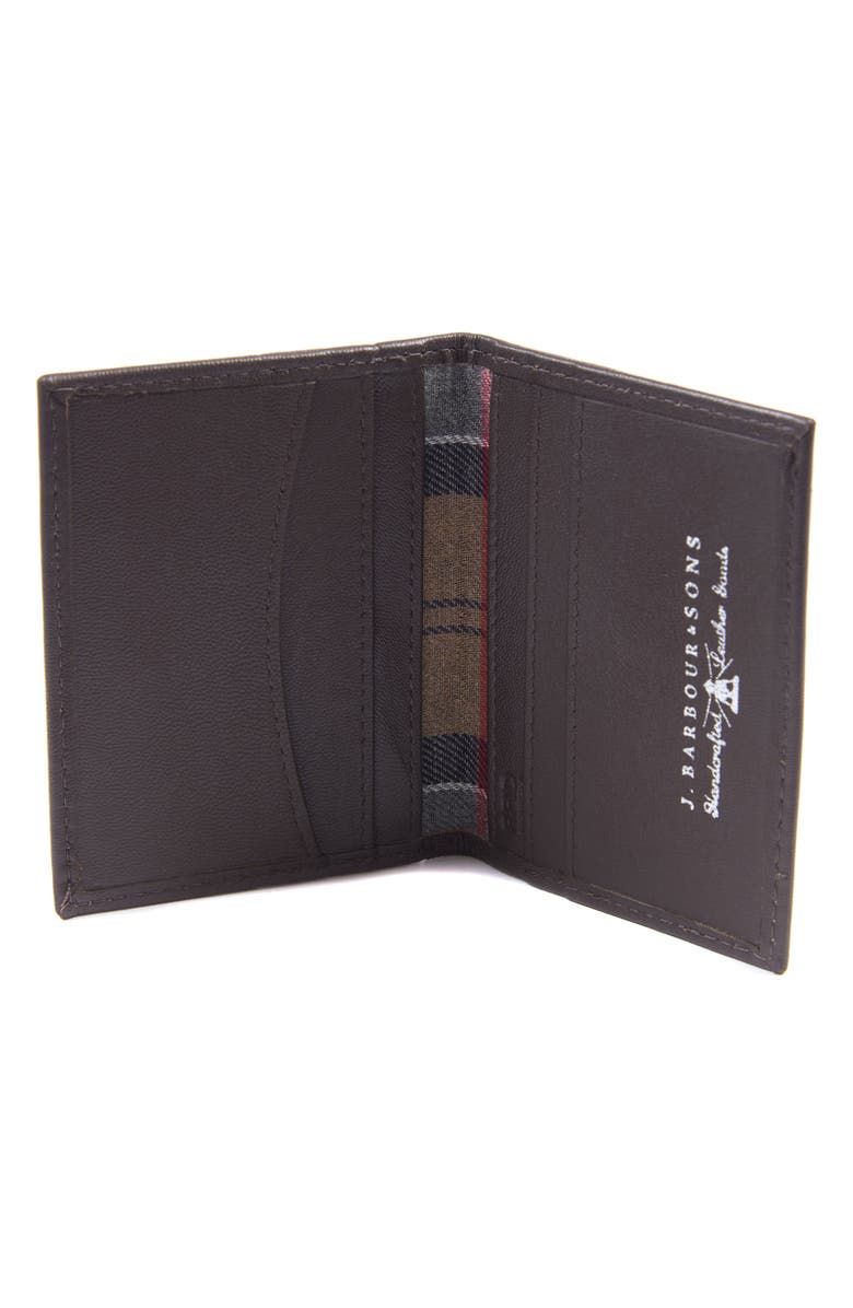 Barbour Leather Belt and Billfold Wallet Set, Alternate, color, 