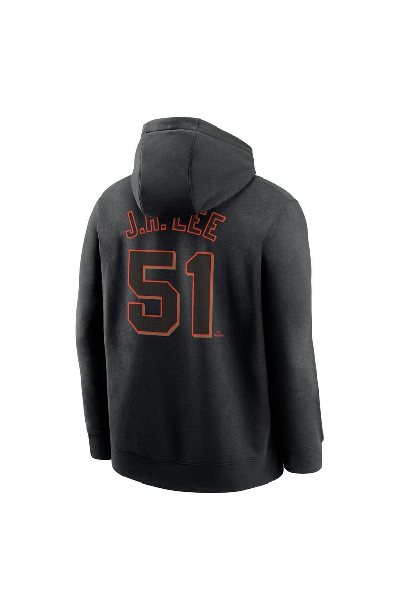 Nike Men's Nike Jung Hoo Lee Black San Francisco Giants Player Name & Number Club Pullover Hoodie, Alternate, color, Black