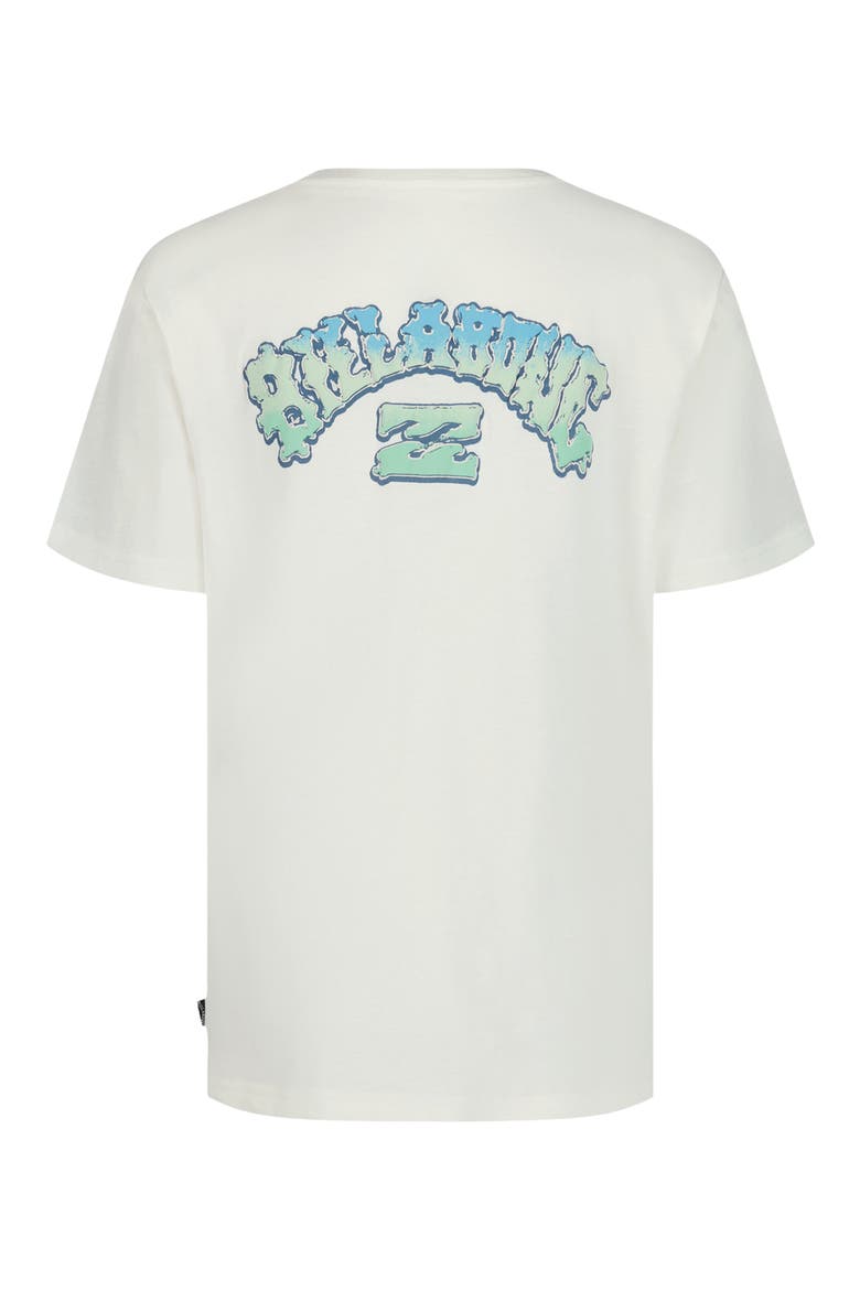 Kids' Arch Wax Logo Graphic T-Shirt, Alternate, color, OFF WHITE
