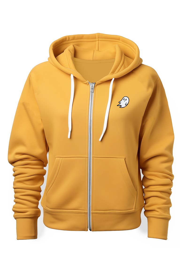 Ghost Zip Hoodie, Main, color, Gold