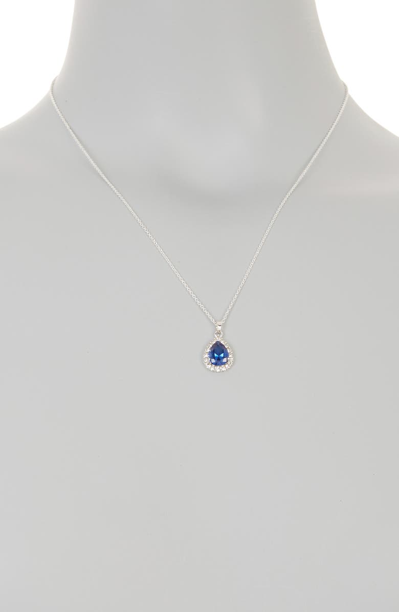Danecraft CZ Teardrop Pendant Necklace & Earrings Set, Alternate, color,