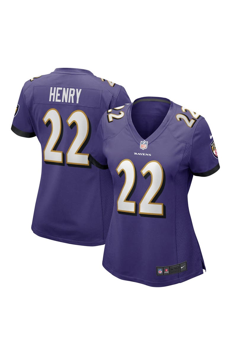 Nike Women's Nike Derrick Henry Purple Baltimore Ravens Game Player Jersey, Alternate, color, Purple