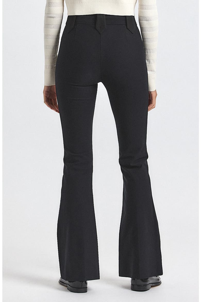 Robertson High Waist Flare Sailor Pants, Alternate, color, BLACK