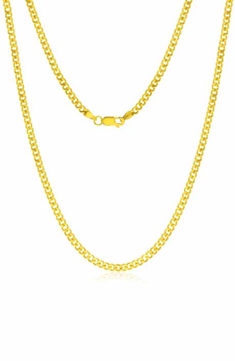 14k Gold Fill 20-Inch Cuban Chain Necklace