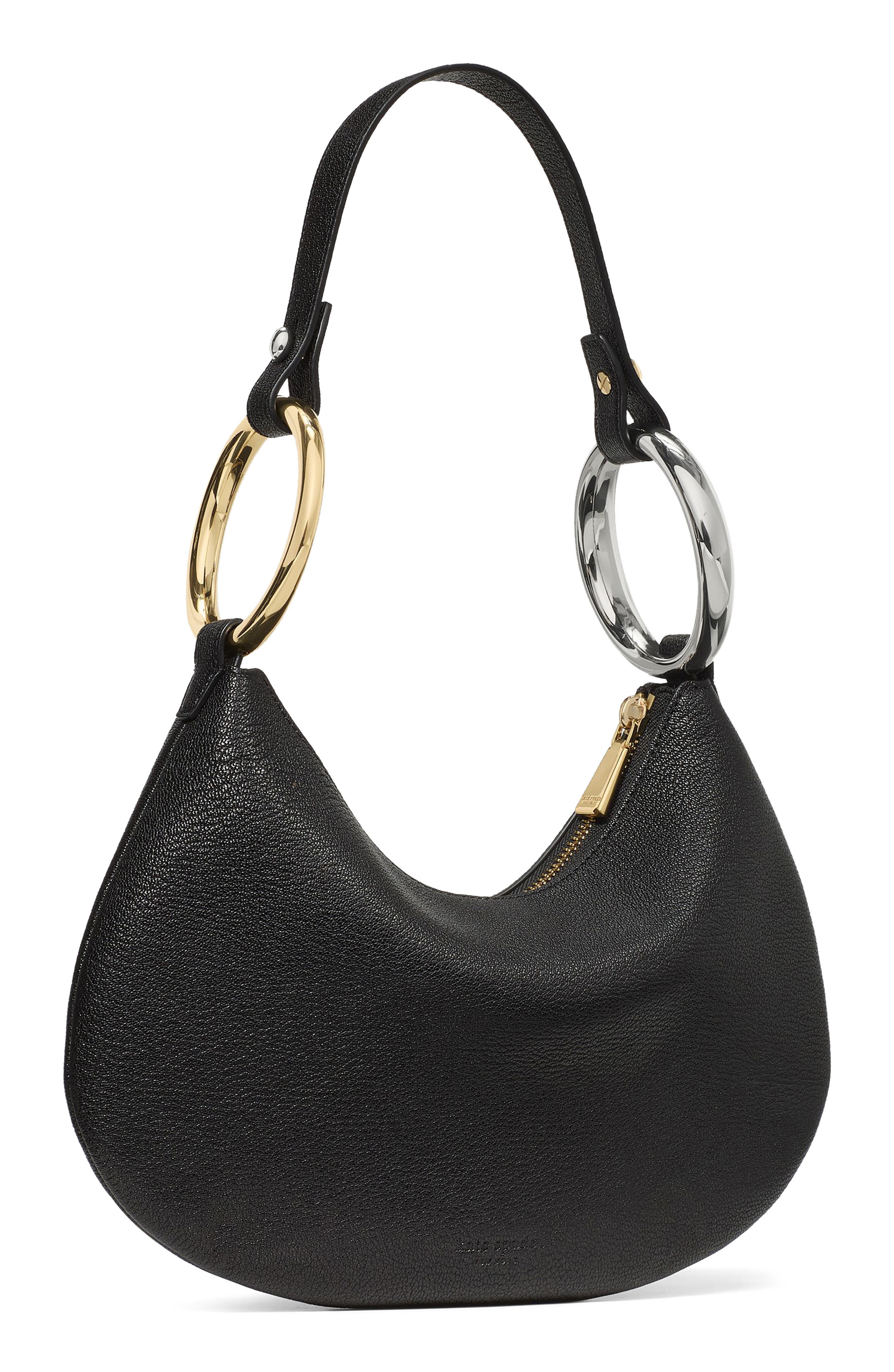 Kate Spade New York the bangle pebbled leather shoulder bag, Alternate, color, 