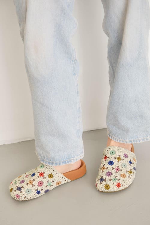 The Sak Bolinas Clog In Natural Multi Flowers